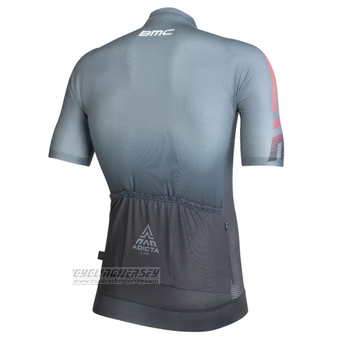 2022 Cycling Jersey BMC Gray Short Sleeve and Bib Short